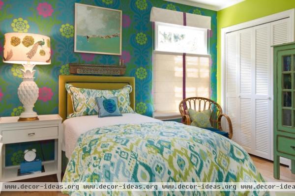 beach style bedroom by Charmean Neithart Interiors, LLC.