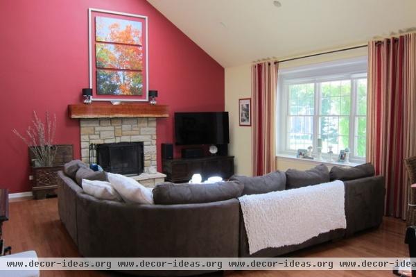 transitional family room by Your Favorite Room By Cathy Zaeske