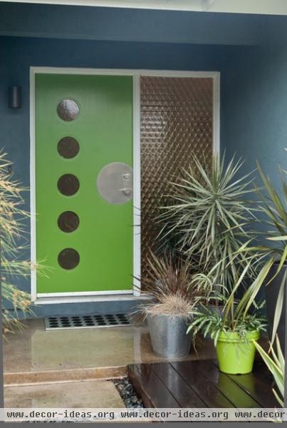 midcentury entry by Kropat Interior Design