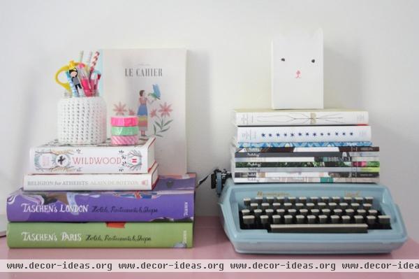 eclectic home office by Holly Marder