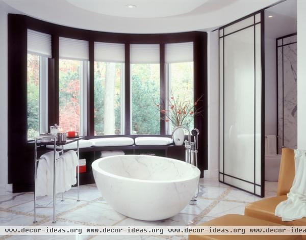 contemporary bathroom by alene workman interior design, inc