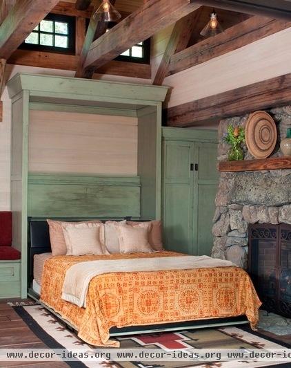 rustic bedroom by TKP Architects pc