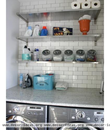 traditional laundry room by Rebekah Zaveloff | KitchenLab