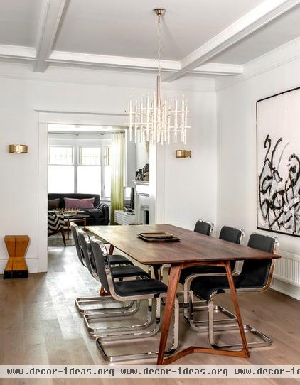 contemporary dining room by Shirley Meisels