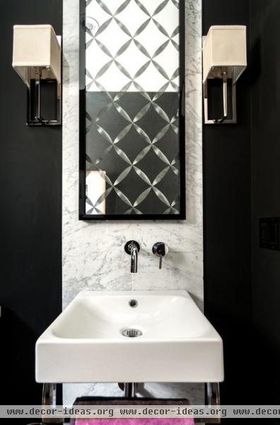 contemporary powder room by Shirley Meisels