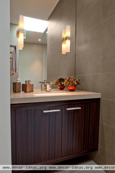 contemporary bathroom by Jennifer Gustafson Interior Design