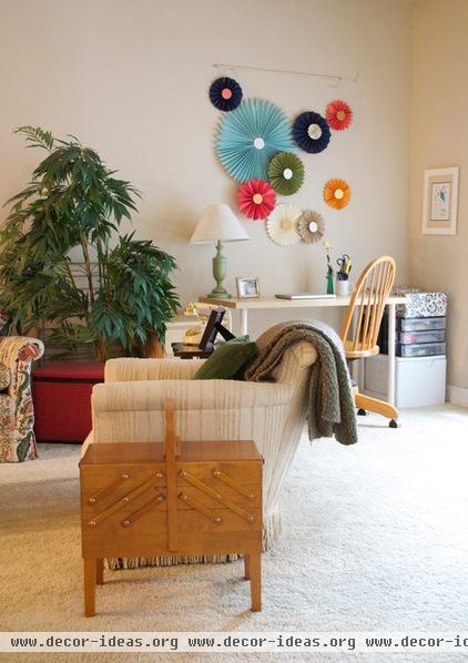 eclectic home office by Sarah Greenman