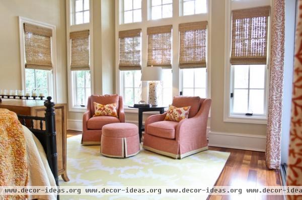 transitional bedroom by Margaret Donaldson Interiors