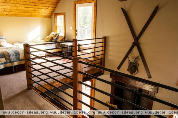 rustic bedroom by J. Tight Interiors