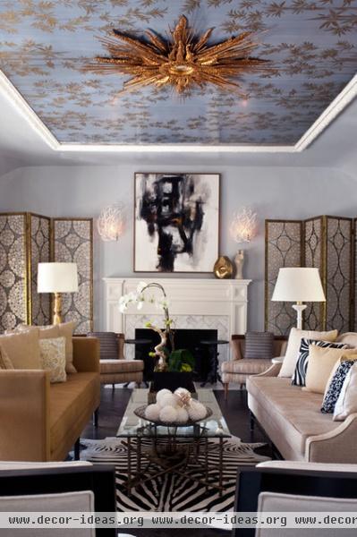 eclectic living room by Elizabeth Gordon