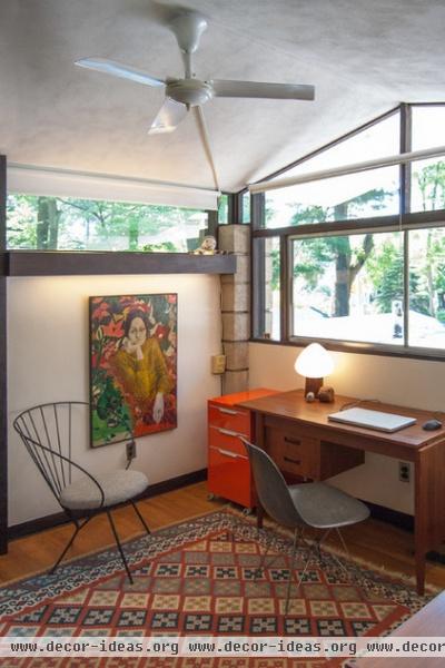 midcentury home office by Adrienne DeRosa