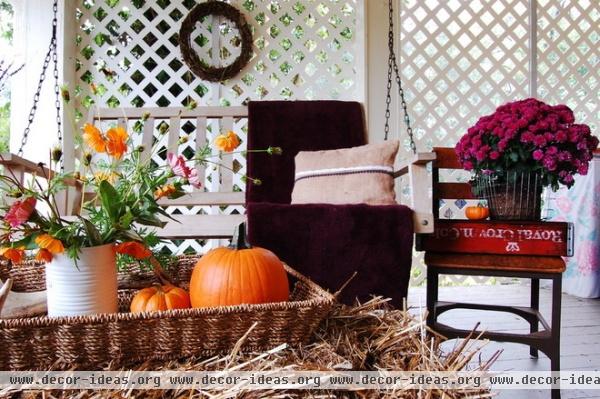 traditional porch by Corynne Pless