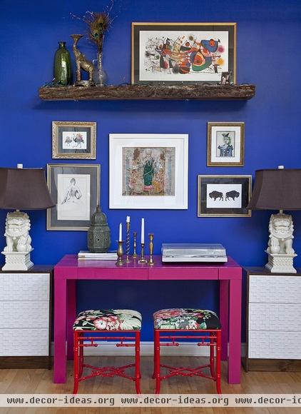 eclectic home office by Design Manifest