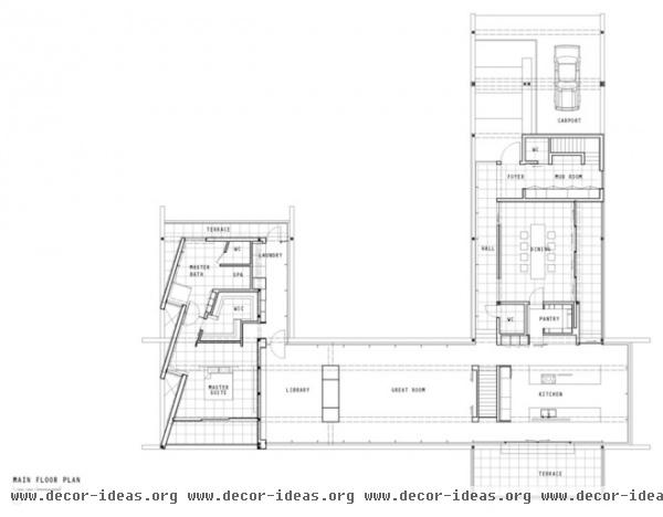 modern floor plan by RUFproject