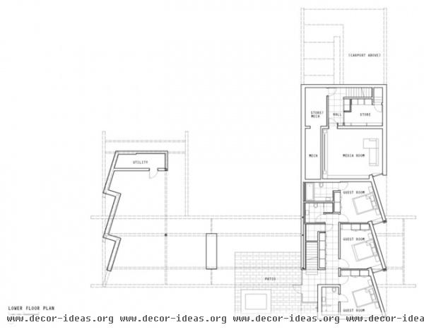 modern floor plan by RUFproject