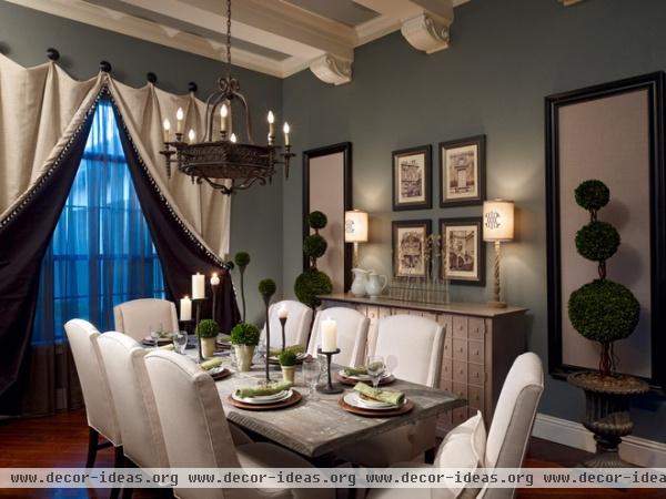 traditional dining room by Roman Interior Design