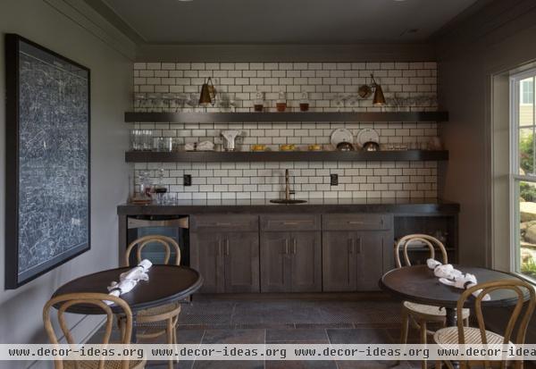 transitional dining room by Romanelli & Hughes Custom Home Builders