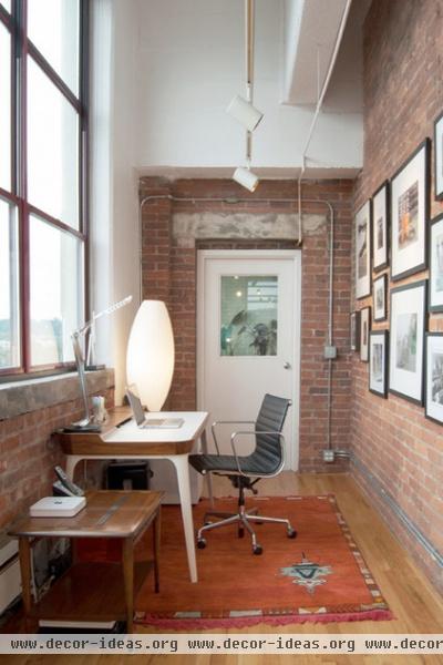 industrial home office by Adrienne DeRosa