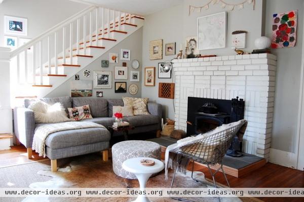 eclectic living room by Corynne Pless