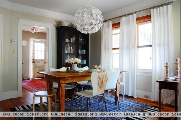 eclectic dining room by Corynne Pless