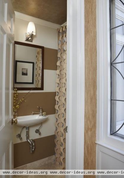 eclectic powder room by Dunlap Design Group, LLC