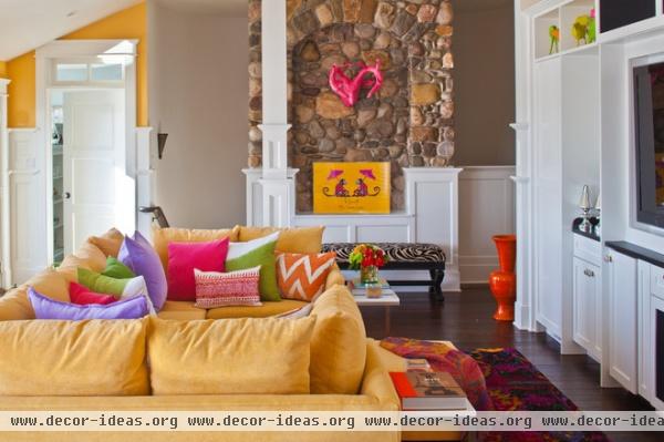 eclectic family room by JBM DESIGNS LLC