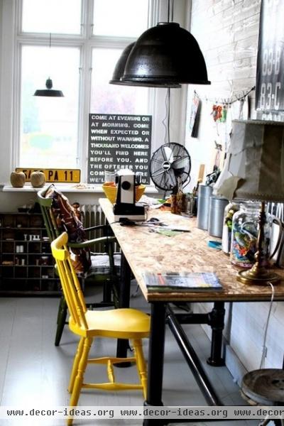 industrial home office by ReNew Design