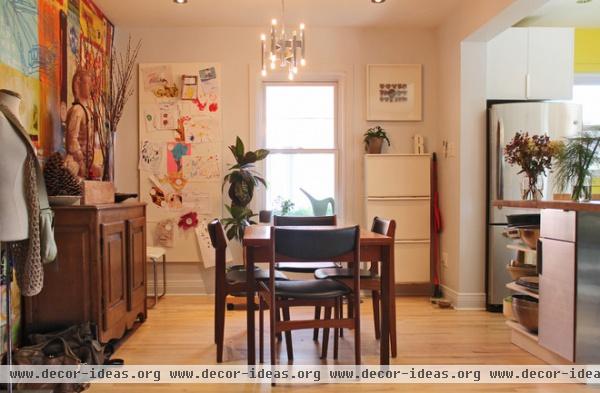 eclectic dining room by Laura Garner