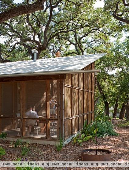 asian porch by Lake Flato Architects