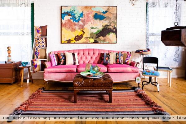 eclectic living room by Vintage Renewal