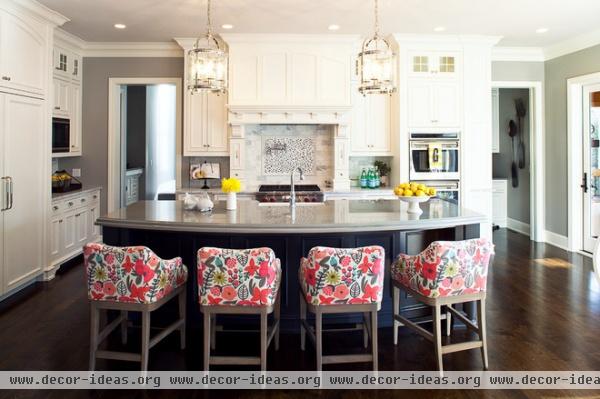 transitional kitchen by Martha O'Hara Interiors