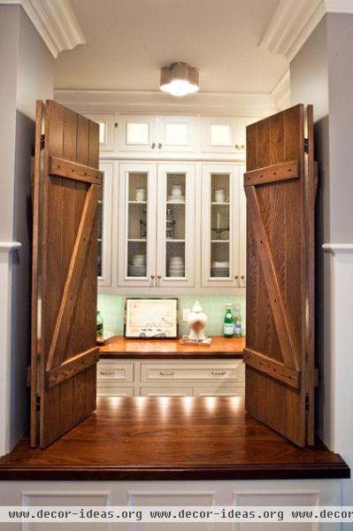 transitional kitchen by Martha O'Hara Interiors