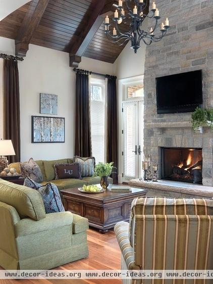 traditional family room by Mitchell Wall Architecture & Design