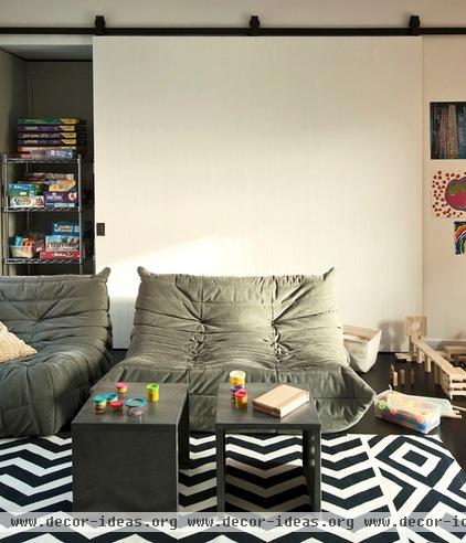 modern family room by Tamara H Design