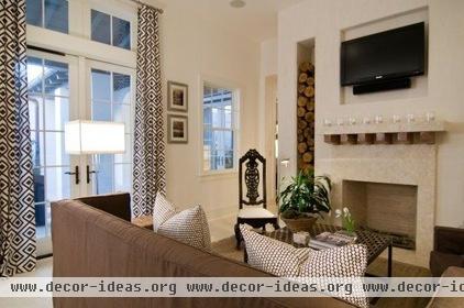 eclectic living room by Tracery Interiors