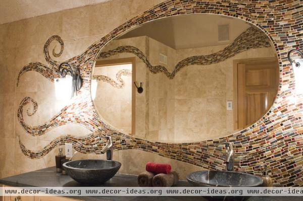 mediterranean bathroom by Mercury Mosaics and Tile