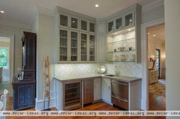 traditional kitchen by D John Design