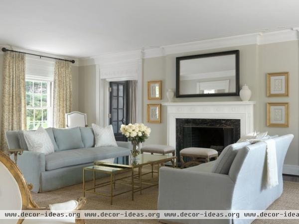 traditional living room by Amy Studebaker Design