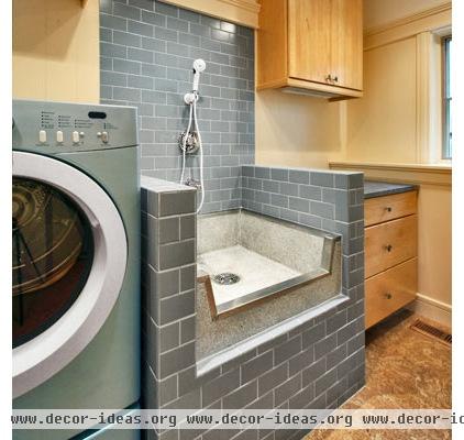 modern laundry room Dog Bath