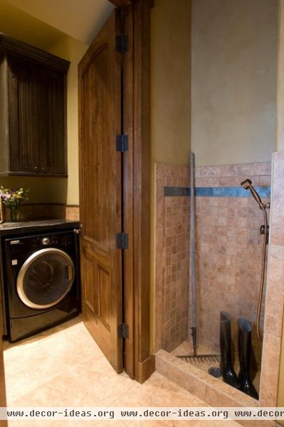 traditional laundry room by DesignWorks Development