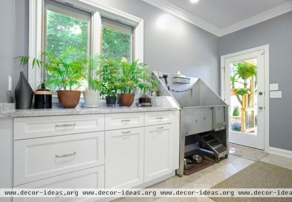 traditional laundry room by BACK Construction