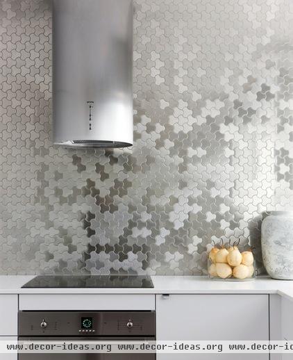 contemporary kitchen by ALLOY Solid Metal Tiles