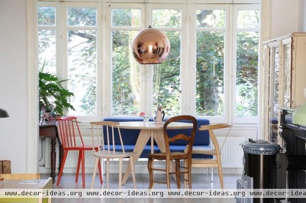 eclectic dining room by Holly Marder