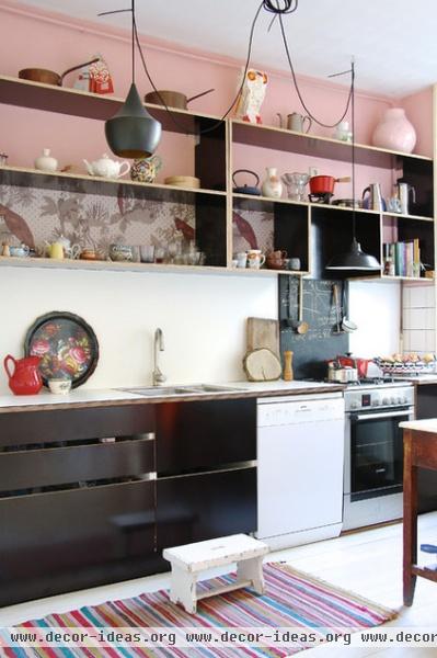 eclectic kitchen by Holly Marder