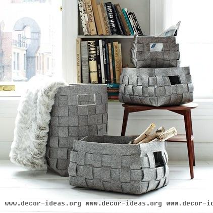 contemporary baskets by West Elm