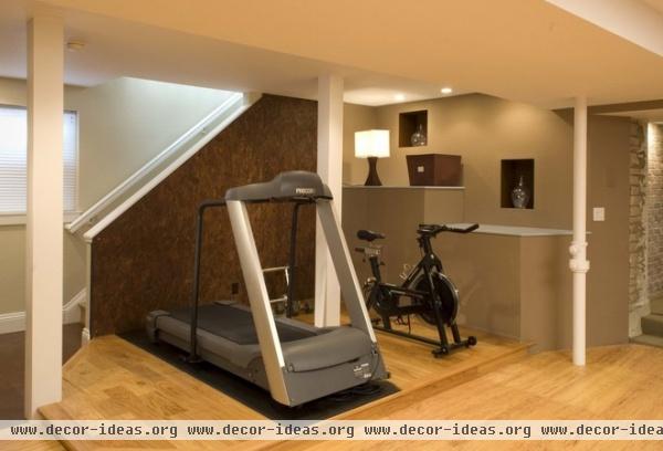 contemporary home gym by Jodi Feinhor-Dennis