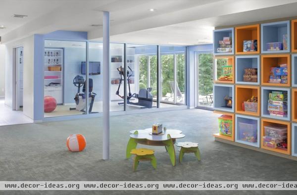 contemporary home gym by Eisner Design LLC