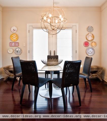 modern dining room by Shirley Meisels