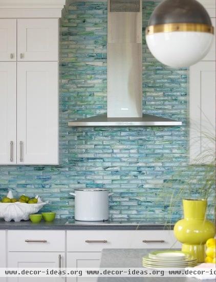 beach style kitchen by Rachel Reider Interiors