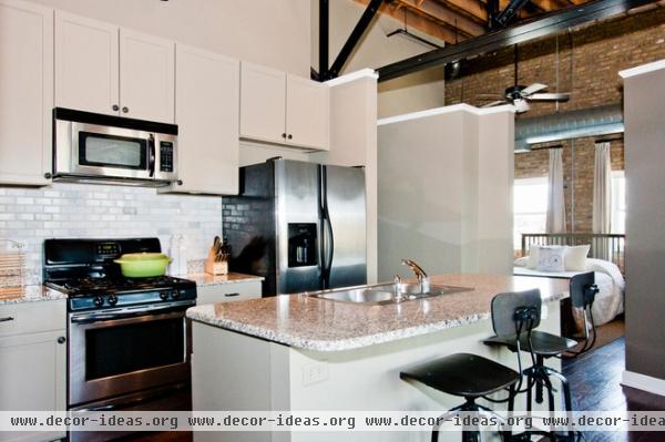 industrial kitchen Madison Street Loft